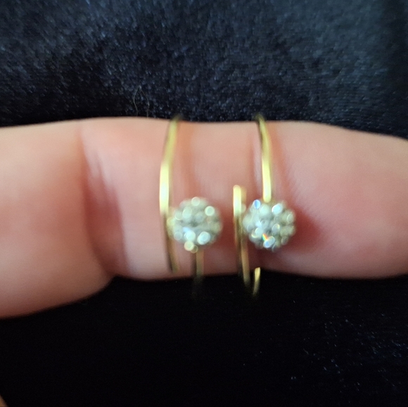 🎁Giani Bernini Crystal Ball Small Hoop Earrings, 0.82 - Picture 5 of 7